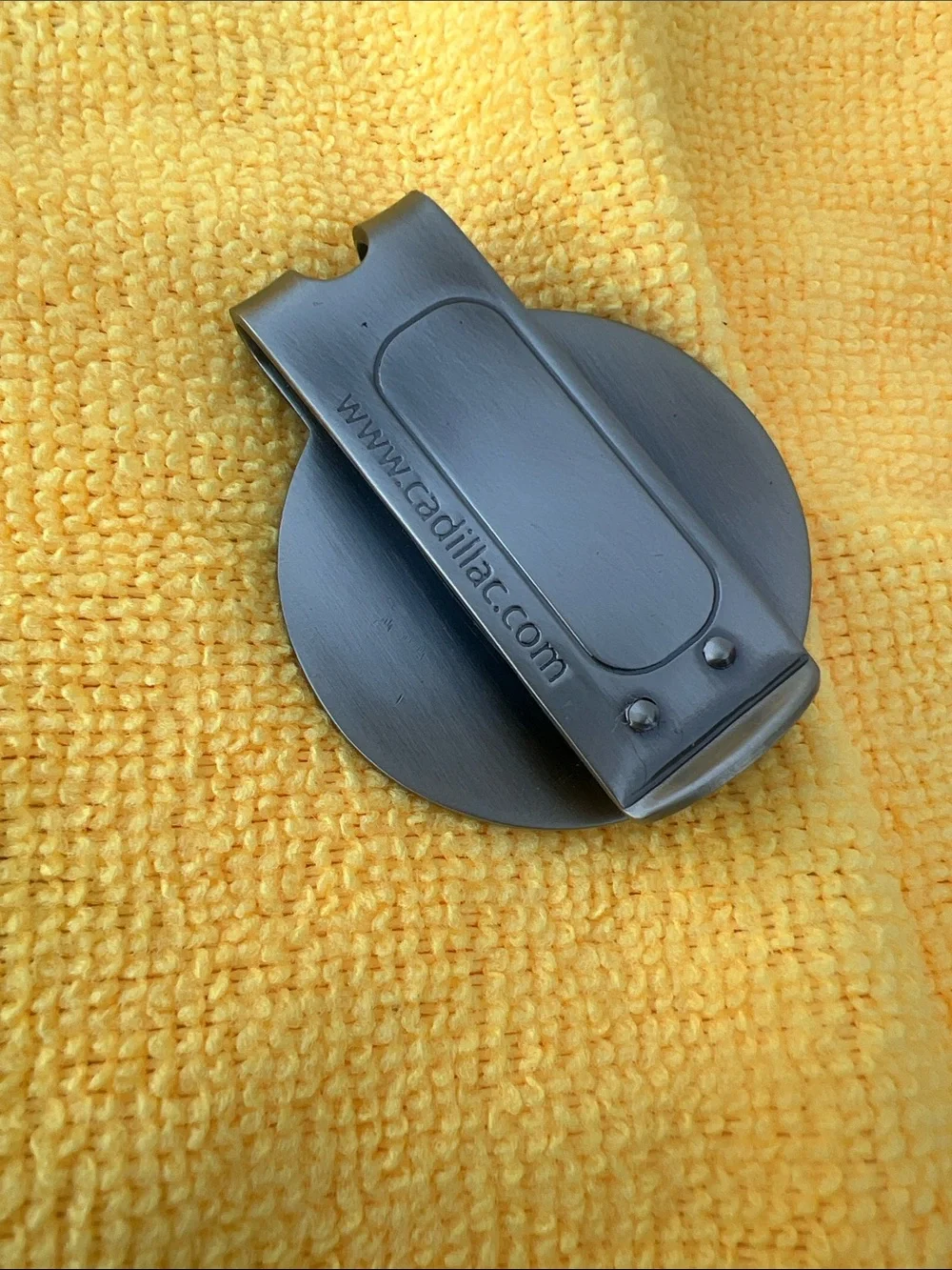 Cadillac Silver Logo Money Clip 2”.
